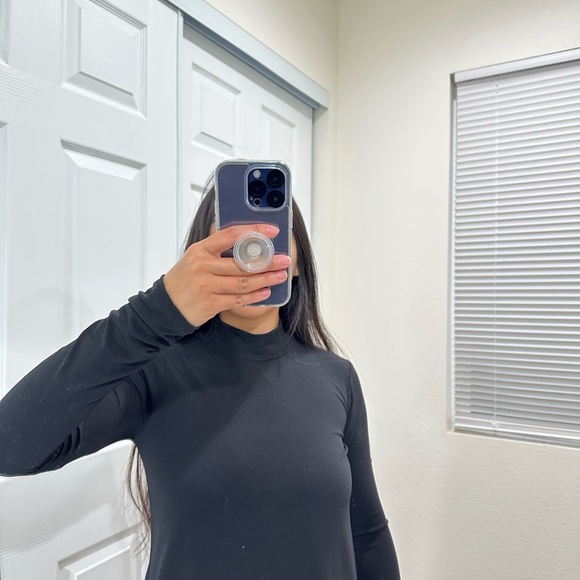 BCBGENERATION MOCK NECK A-LINE DRESS - Picture 2 of 5